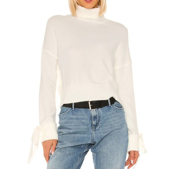 superdown Sweaters - Revolve Superdown NWT Nadine Tie Sleeve Turtleneck Sweater M